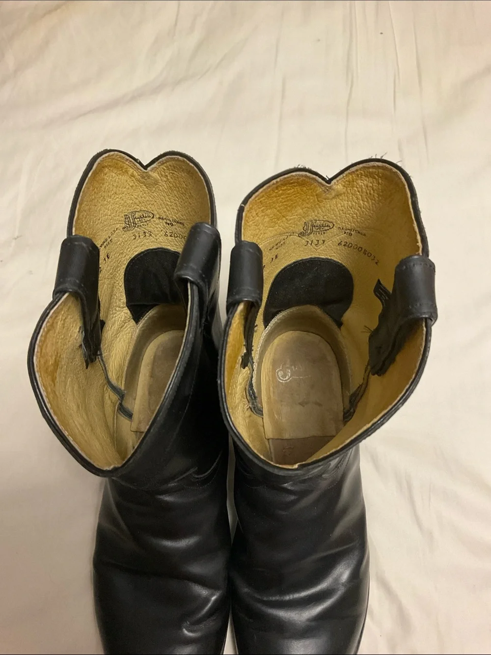 Justin Roper 3133 Boots Black Leather Western Boots 12 E3 Men’s